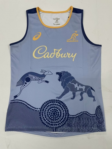 2025 Season Australia Gray Thailand Rugby Shirts Vest-805