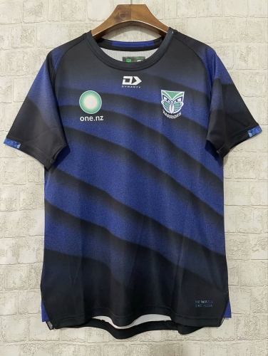 2025 Warriors Blue & Black Rugby Shirts-805