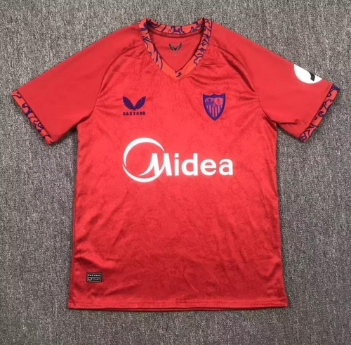 2024/25 Sevilla FC Away Red Thailand Soccer Jersey AAA-417