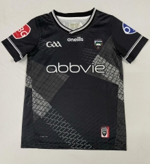 Kids 2025 GAA Season Black Thailand Rugby Shirts-805