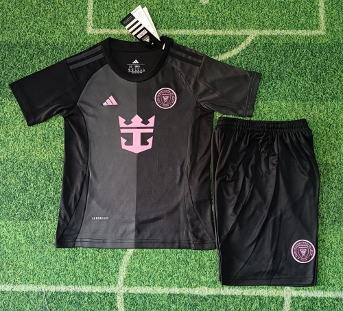 Kids 2025/26 Inter Miami CF Away Black Kids/Youth Soccer Uniform-416/530/522