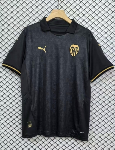 2024/25 Valencia Away Black Thailand Soccer Jersey AAA-95