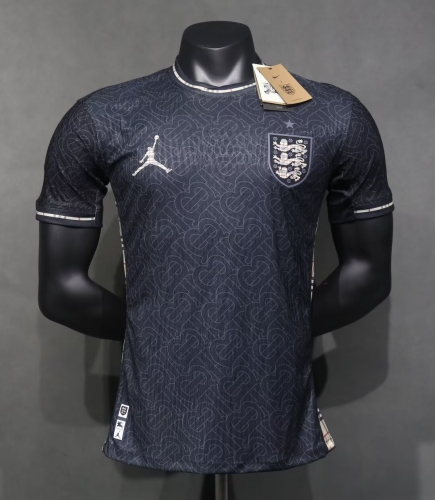 Player Jordan Version 2024/25 England Black & Gray Thailand Soccer Jersey AAA-703