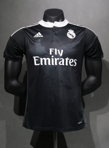 Player Retro Version 10/11 Real Madrid 2nd Away Black Thailand Soccer Jersey AAA-703