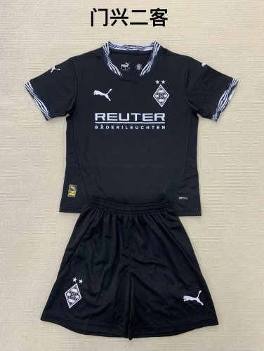 2024/25 Borussia Mönchengladbach 2nd Away Black Soccer Uniform-208