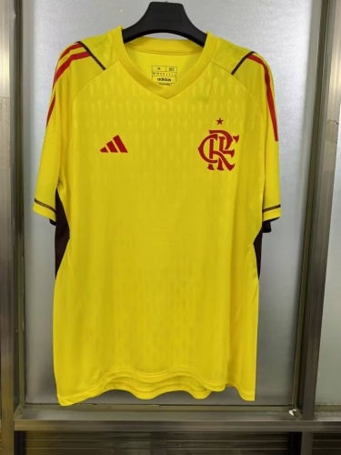 2024/25 Limited Version CR Flamengo Yellow Thailand Soccer Jersey AAA-1116