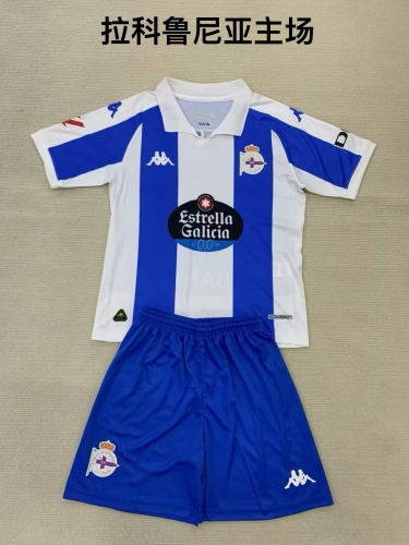 2024/25 Deportivo de La Coruña Home Blue & White Soccer Uniform-208