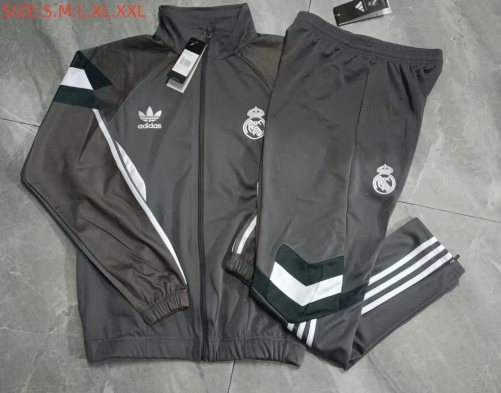 2024/25 Real Madrid Dark Gray Thailand Jacket Uniform-815