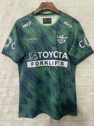 2025 Season Raiders Green Thailand Rugby Shirts-805