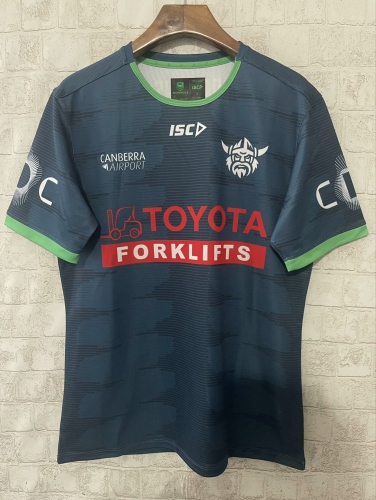 2025 Season Raiders Gray & Blue Thailand Rugby Shirts-805