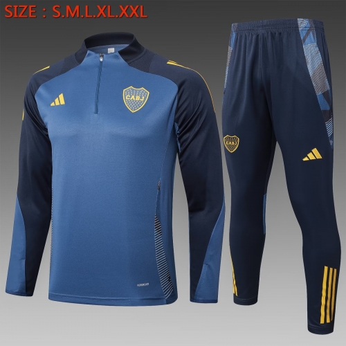 2024/25 Boca Juniors Blue Soccer Tracksuit Uniform-815