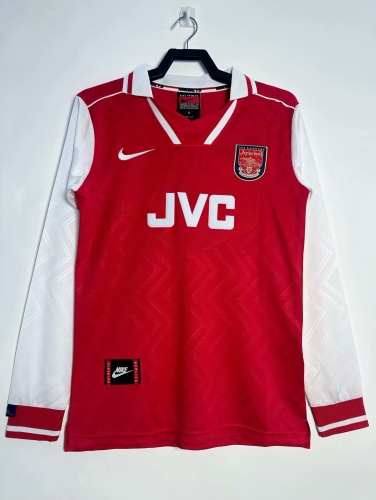 96/97 Retro Version Arsenal Home Red LS Thailand Soccer Jersey AAA-811