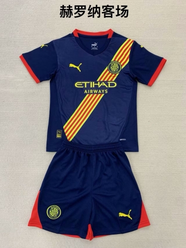 2024/25 Girona FC Away Royal Blue Soccer Uniform-208