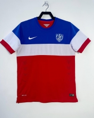 2014 Retro Version USA Away Red & Blue Thailand Soccer Jersey AAA-811/41