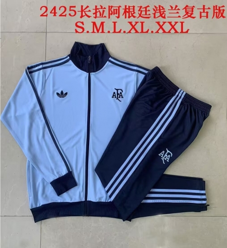 2024/25 Retro Argentina Light Blue Soccer Jacket Uniform-815