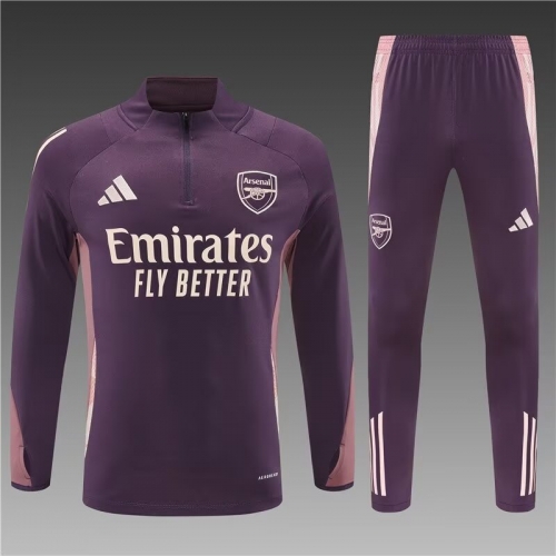 2024/25 Arsenal Purple Soccer Tracksuit Uniform-GDP/801/815