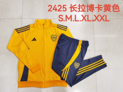 2024/25 BOCA Juniors Yellow Soccer Jacket Uniform-815