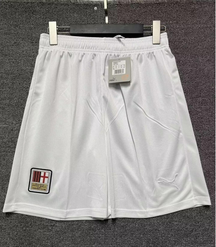 125th Commemorative Version 2024/25 AC Milan White Thailand Soccer Shorts-315