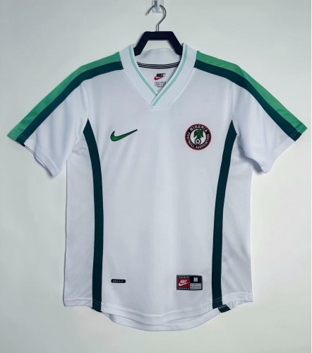 98 Retro Verison Nigeria Away White Soccer Thailand jersey AAA-811