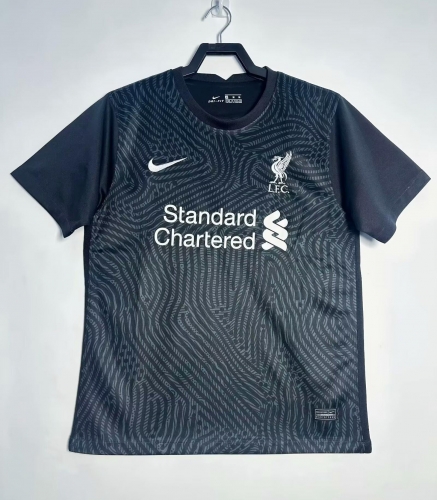 2020/21 Liverpool Goalkeeper Black Thailand Soccer Jersey AAA-811