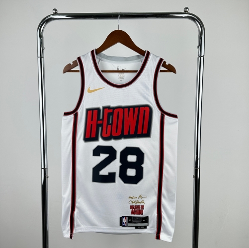 2025 City Version Houston Rockets White NBA #28 Jersey-311