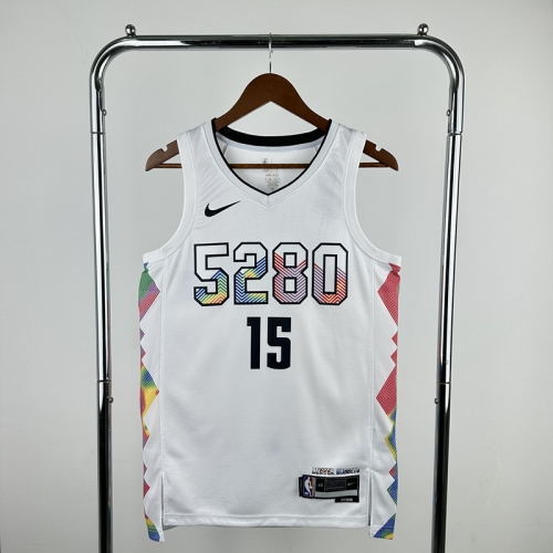 2025 Season City Version NBA Denver Nuggets White #15 Jersey-311