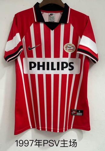 1997 Retro Version PSV Eindhoven Home Red Soccer Jersey AAA-709