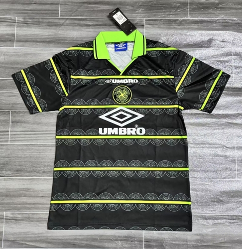 97-98 Retro Verison Celtic Away Black Thailand Soccer Jersey AAA-JM