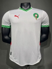 Player Version 2024/25 Morocco Away White Thailand Soccer Jersey AAA-88/416/703