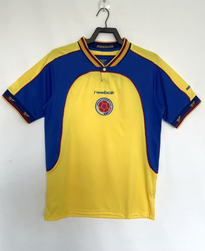 2001 Retro Version Colombia Home Yellow Thailand Soccer Jersey-JM/410/811