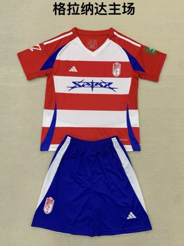 2024/25 Granada CF Home Red & White Soccer Uniform-208