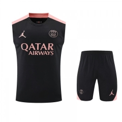 2025/26 Paris SG Black Thailand Soccer Training Vest Uniform-418