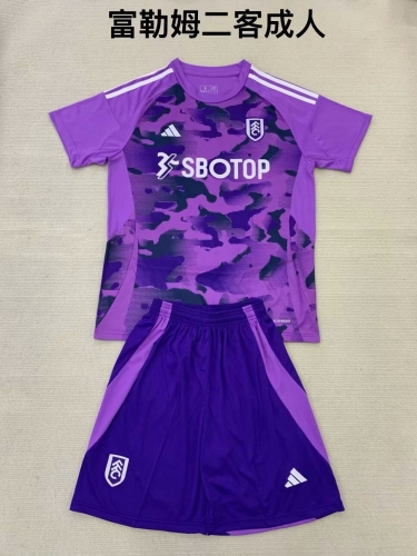 2024/25 Fulham F.C. 2nd Away Purple Soccer Uniform-208