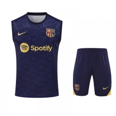 2025/26 Barcelona Royal Blue Thailand Soccer Training Vest Uniform-418