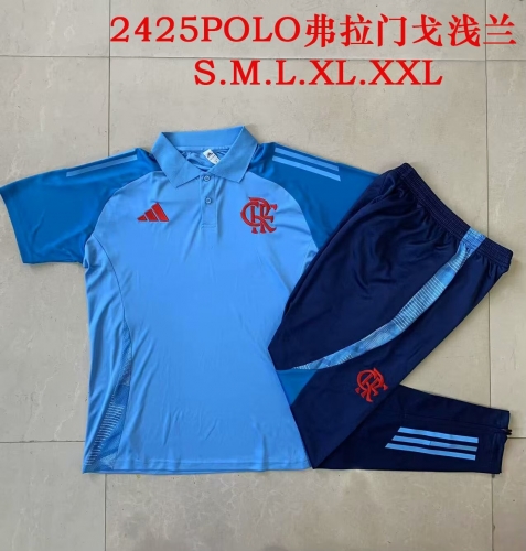 2024/25 Flamengo Light Blue Thailand Polo Uniform-815