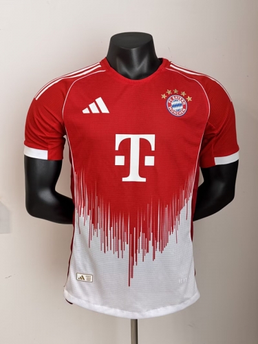 Player Version 2025/26 Bayern München Home Red Thailand Soccer Jersey AAA