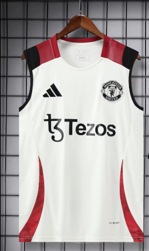 2025/26 Manchester United White Thailand Soccer Training Vest-418