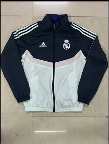 2024/25 Real Madrid Black Thailand WindbreakerTop-GDP