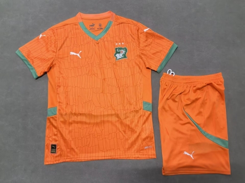 2025/26 Ivory Coast Home Orange Soccer Uniform-315