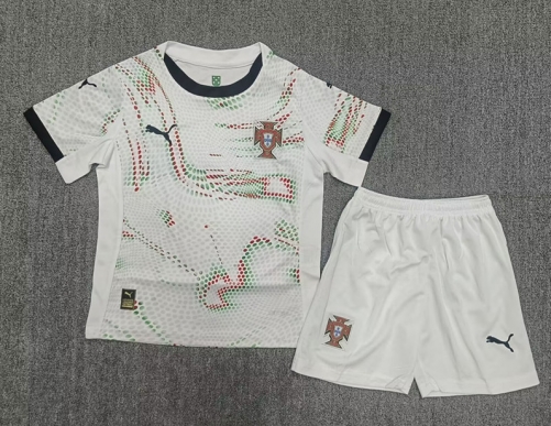 Kids 2025/26 Portugal Away White Kids/Youth Soccer Uniform-522