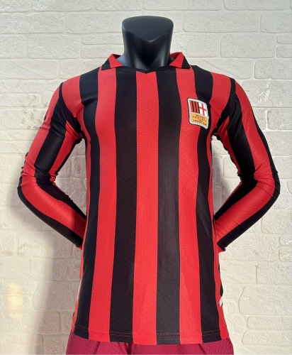 125th Player Commemorative Version 204/25 AC Milan Red LS Thailand Soccer Jersey AAA-16