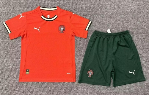 Kids 2025/26 Portugal Home Red Training Kids/Youth Soccer Uniform-SKE/507