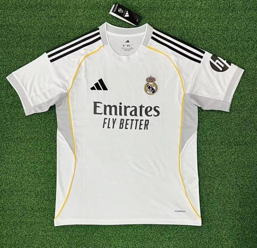 (S-4XL) 2025/26 Real Madrid Home White Thailand Soccer Jersey AAA-320/416/705