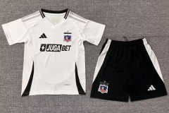 Kids 2025/26 Colo-Colo Home White Kids/Youth Soccer Uniform-522/507