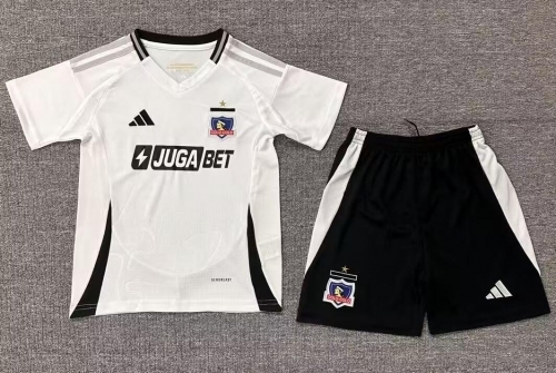 Kids 2025/26 Colo-Colo Home White Kids/Youth Soccer Uniform-522/507