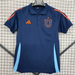 2024/25 Club Universidad de Chile Royal Blue Thailand Soccer Polo Shirts-95