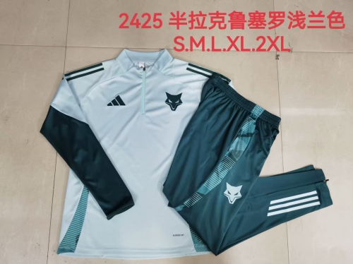 2024/25 Cruzeiro EC Light Blue Thailand Tracksuit Unifrom-815