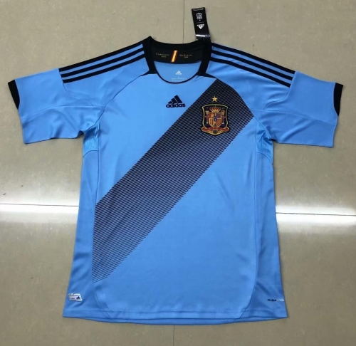 12 Retro Spain Away Blue Thailand Soccer Jersey AAA-522