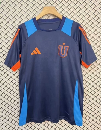 2025/26 Club Universidad de Chile Royal Blue Thailand Soccer Training Jerseys-95