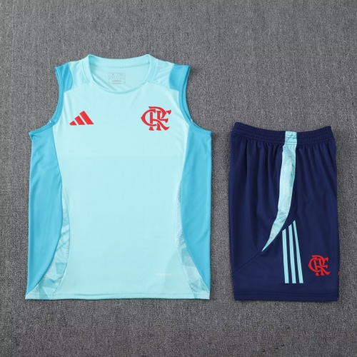 2025/26 CR Flamengo Blue Thailand Soccer Training Vest Uniform-418